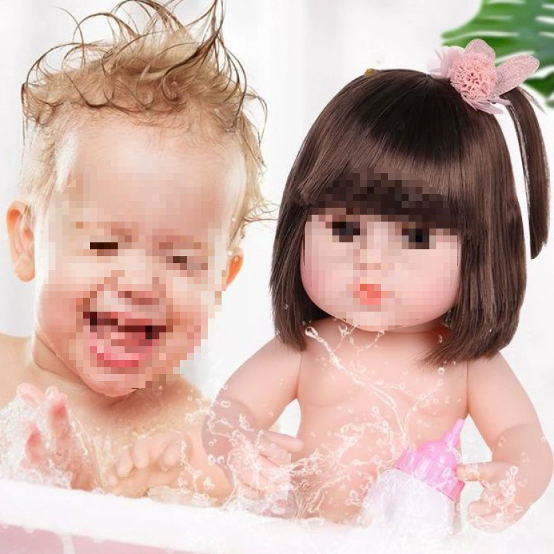 Doll for dressing up, toy girl's from soft rubber, makes sounds