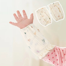 新品幼儿画画袖套防污防脏印花透气纯棉短款宝宝园艺手工防污袖筒