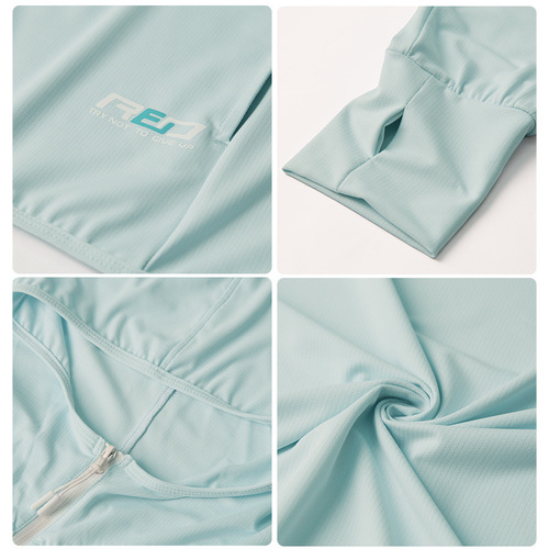 Unisex Spring and Summer Hooded Skin-Friendly Quick-Dry Thin Casual Breathable Versatile Fashion Jacket