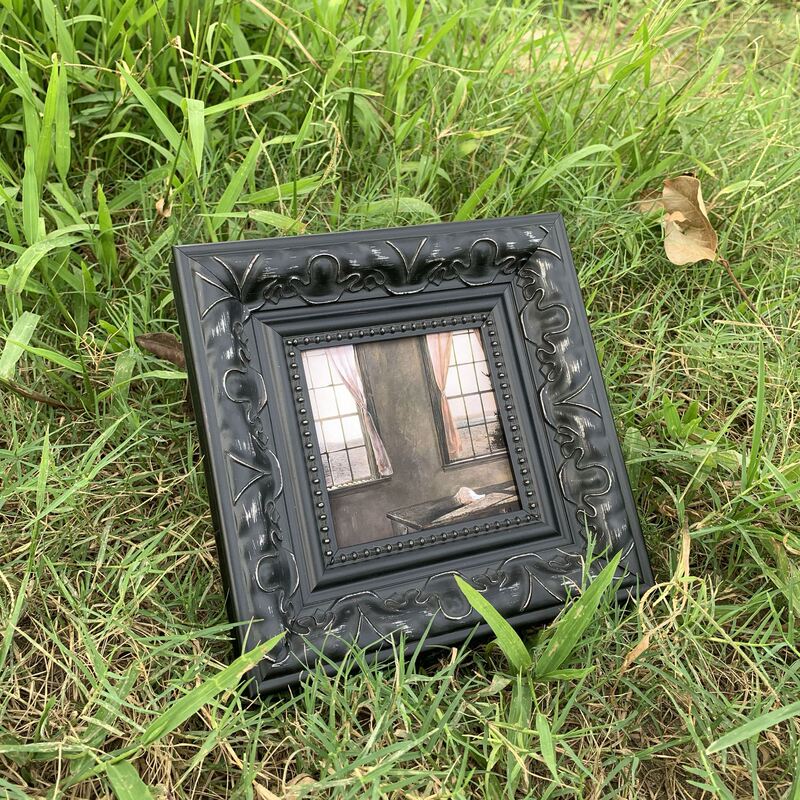 Black French Carved Retro Solid Wood Picture Frame Wall Hanging Oil Painting Framed Outer Frame Photo Frame Empty Frame Solid Wood Mirror Frame Black French Carved Retro Solid Wood Picture Frame Wall Hanging Oil Painting Framed Outer Frame Photo Frame Empty Frame Solid Wood Mirror Frame