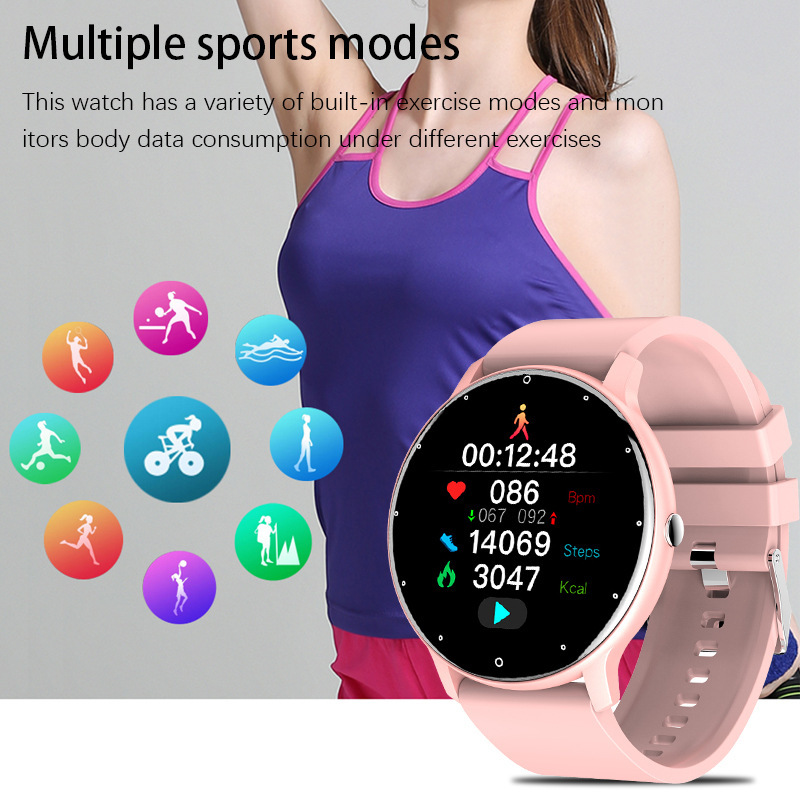 LIGE reloj inteligente unisex reloj inteligente desgaste presión arterial oxímetro paso detección pulsera 0223