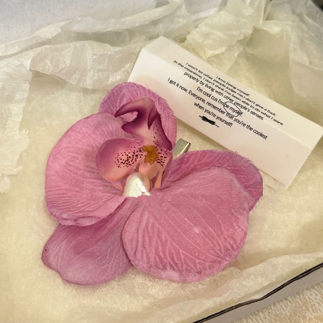 超仙胡蝶蘭シミュレーション花質感ヘアピン古風レトロ立体花高級感カモ口クリップ髪飾り
