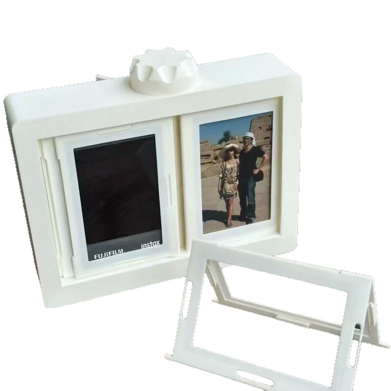 ポラロイド用ページめくり式写真収納立体回転フォトフレーム 3inch 写真アルバムディスプレイスタンド装飾品 ポラロイド専用|undefined