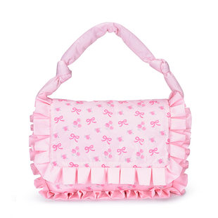 Cute one-shoulder bag with down, Japanese and Korean, Lolita style