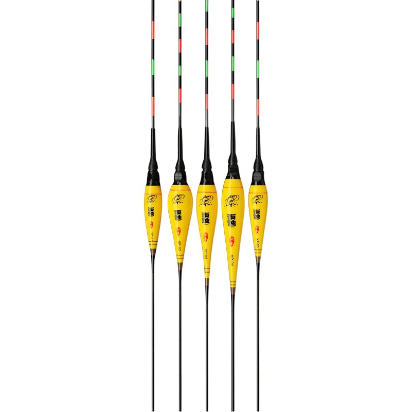 Luminous Electronic Float Led Bite Indicator Color-Changing Fishing Float Nano Float for Crucian Carp and Bighead Carp, Sensitive and Visible with Diamond Tail