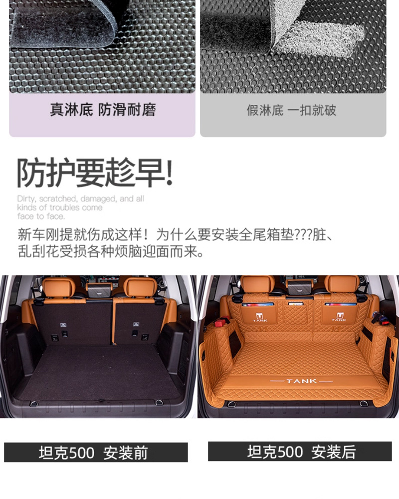 2026 Tank 500Hi4Z Special Tank 500Hi4T New Energy Trunk Mat Fully Surrounded Trunk Mat