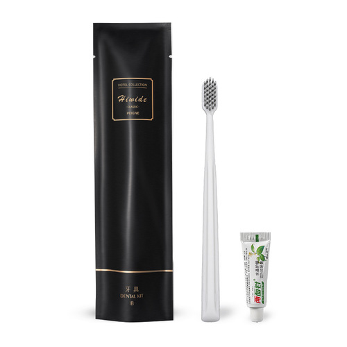 Hotel B&B disposable toiletries, hotel simple disposable toothbrush and toothpaste set, travel supplies wholesale