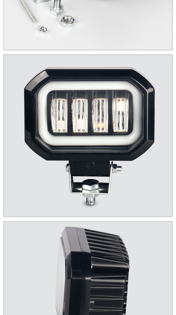 led motorcycle spotlight off-road vehicle external work light motorcycle electric vehicle spotlight modified auxiliary light cross-border