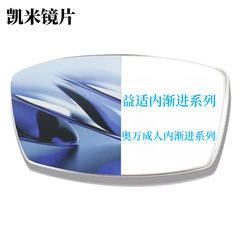 凱米奧萬成人內漸進鏡片視疲勞緩解益適內漸進系列1.60U6近視鏡片