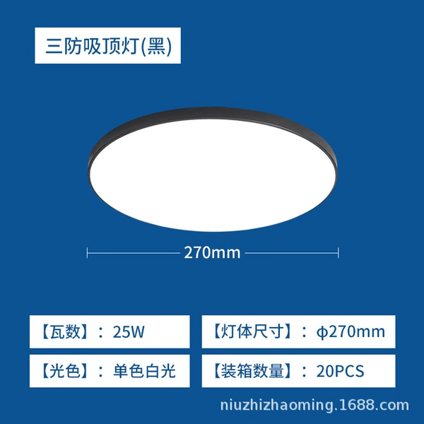 Three-proof ceiling lamp 25W home decoration model Yahei