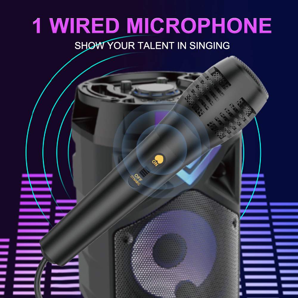 Sing-e ZQS6201 comercio exterior doble altavoz de 6,5 pulgadas Bluetooth audio de alta potencia radio subwoofer APP