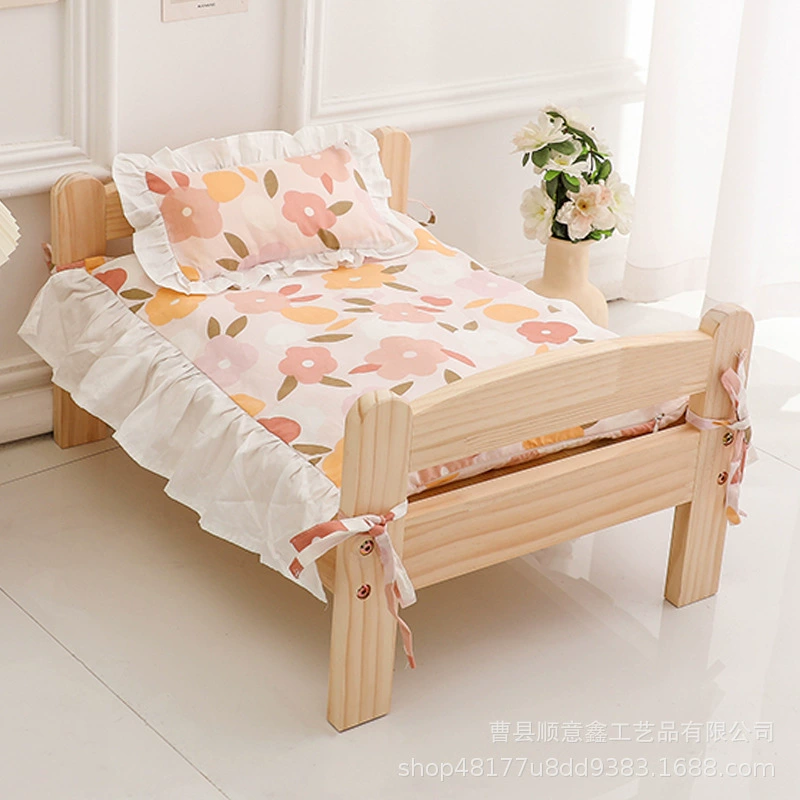 Кровать для кошек Кровать для домашних животных Кровать из массива дерева Кровать для собак в любое время года