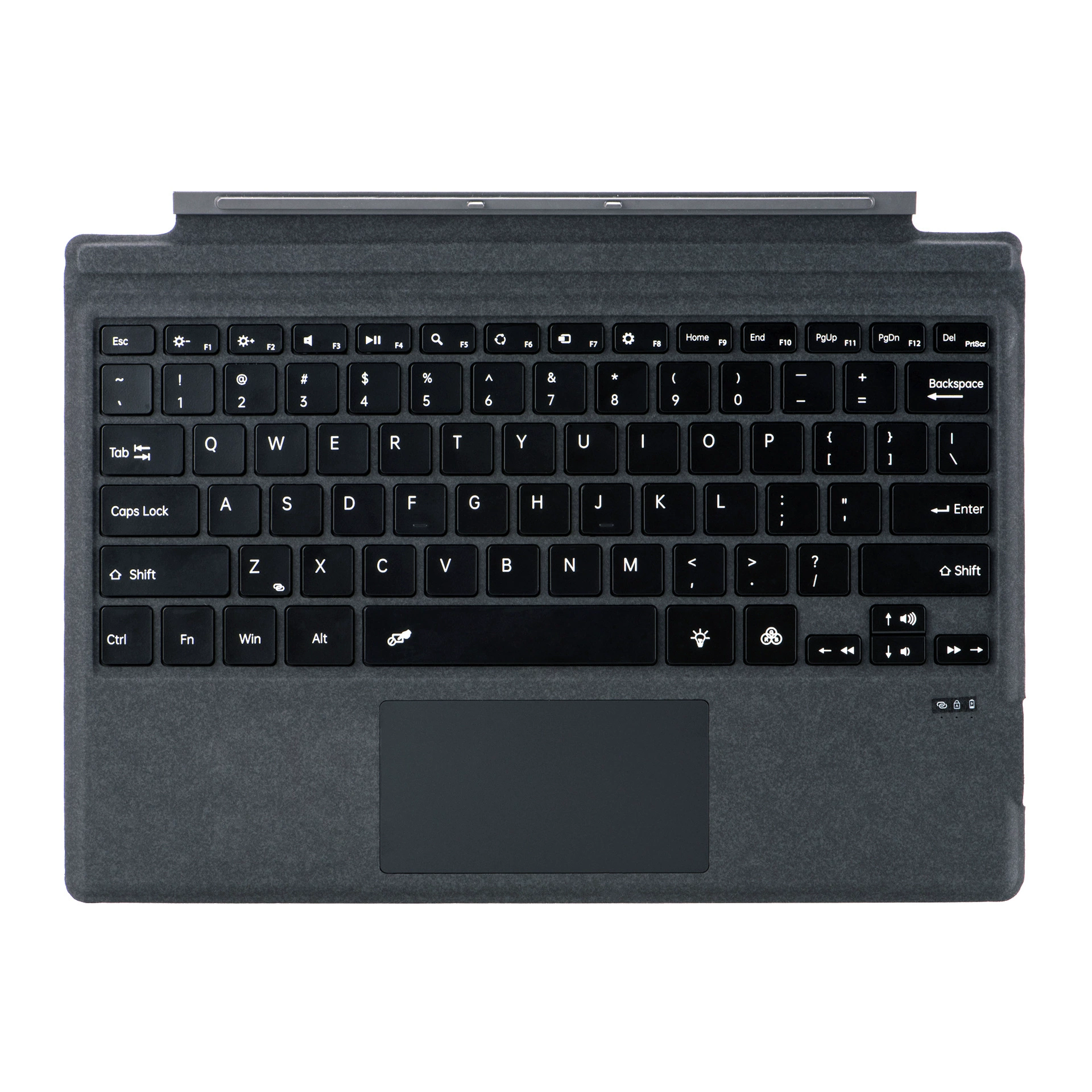 Кейс для Bluetooth клавиатуры (Microsoft) Surface Pro/Go, подсветка, беспроводной, батарея 350 мАч
