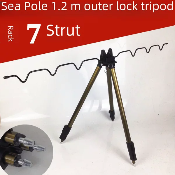 Sea Rod Bracket Tripod Sea Fishing Rod Telescopic Bracket Fishing Supplies Bracket Throwing Rod Sea Rod Fishing Bracket