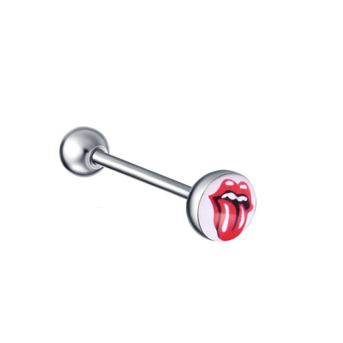 Manufacturer of body piercing jewelry, European variety of mixed colors, various mixed color patterns, stainless steel oil dripping tongue nails
