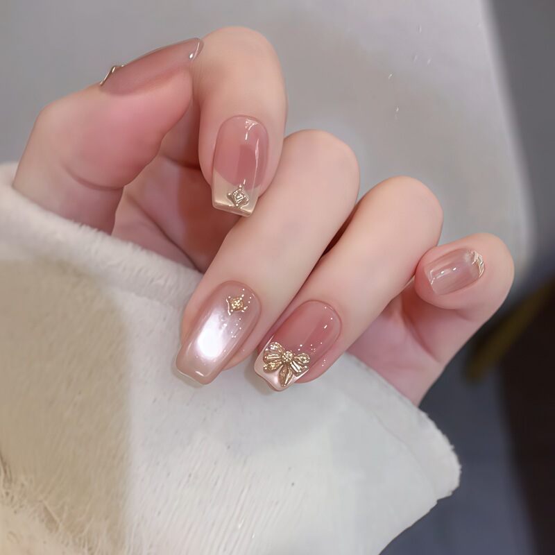 New Year Atmosphere Handmade Wearable Nails Ins-Style Short Nail Art Fake Nail Patches Pure Handmade Nail Patches New Year Atmosphere Handmade Wearable Nails Ins-Style Short Nail Art Fake Nail Patches Pure Handmade Nail Patches