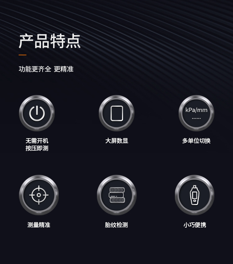 Yuwen Digital Tire Pressure Gauge, Tire Tread Depth Gauge