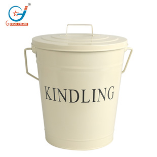 27cm gray bucket with covered fireplace