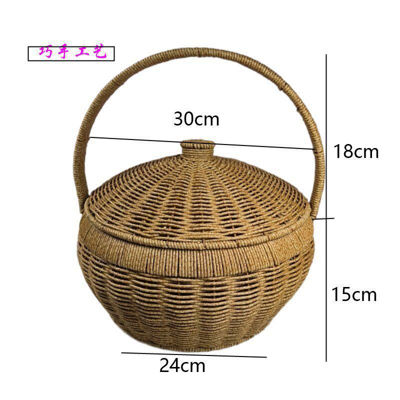 둥근 단일 레이어 [볼록 뚜껑 선물 바구니 전문 바구니]]