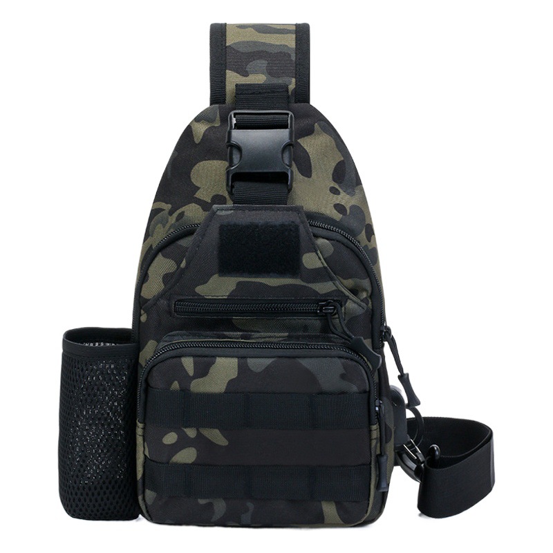 Bolso de pecho de los hombres crossbody bolsa de camuflaje multifuncional mochila táctica al aire libre crossbody bolsa de lona ocio deportes bolsa Luya