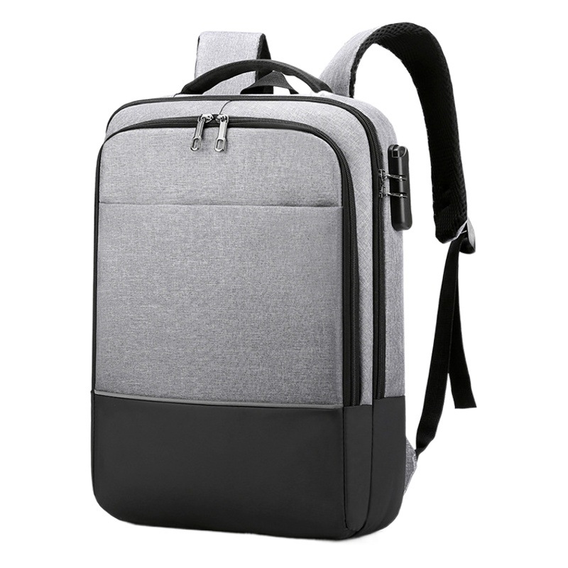 Backpack Custom logo Printed Pattern Backpack Men's Laptop Business Simple Large Capacity Student Schoolbag