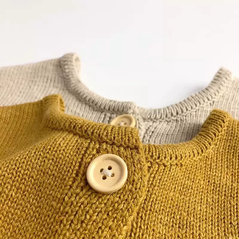Children's autumn vest for men and women, sweater, knitted cardigan, children's clothing, western style, Korean style, 3 years