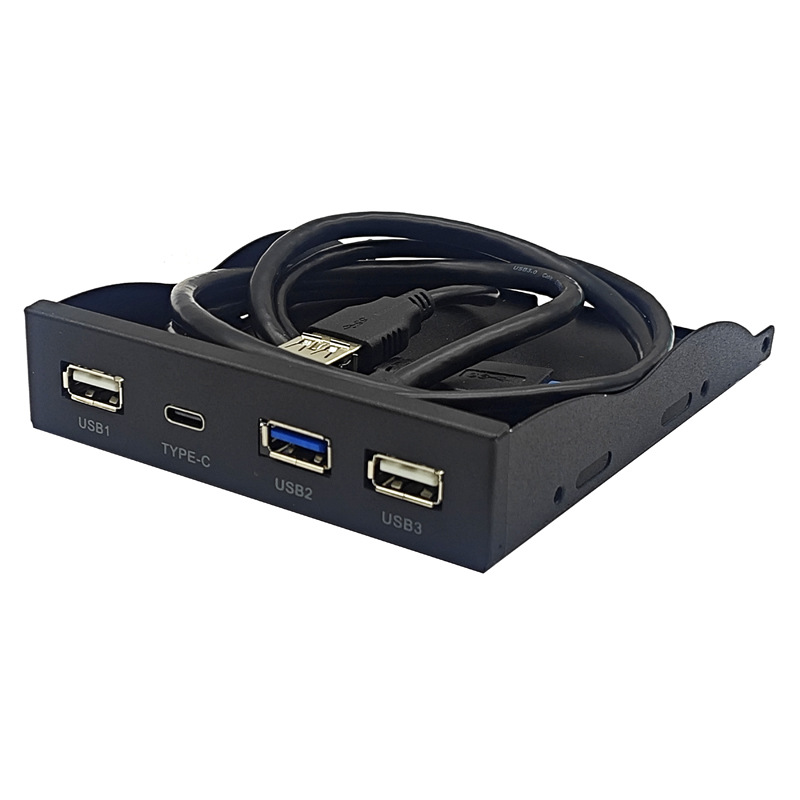 USB3.2 GEN1 TYPE-C����λ���3.5��HUB 19PINתC��������5Gbps