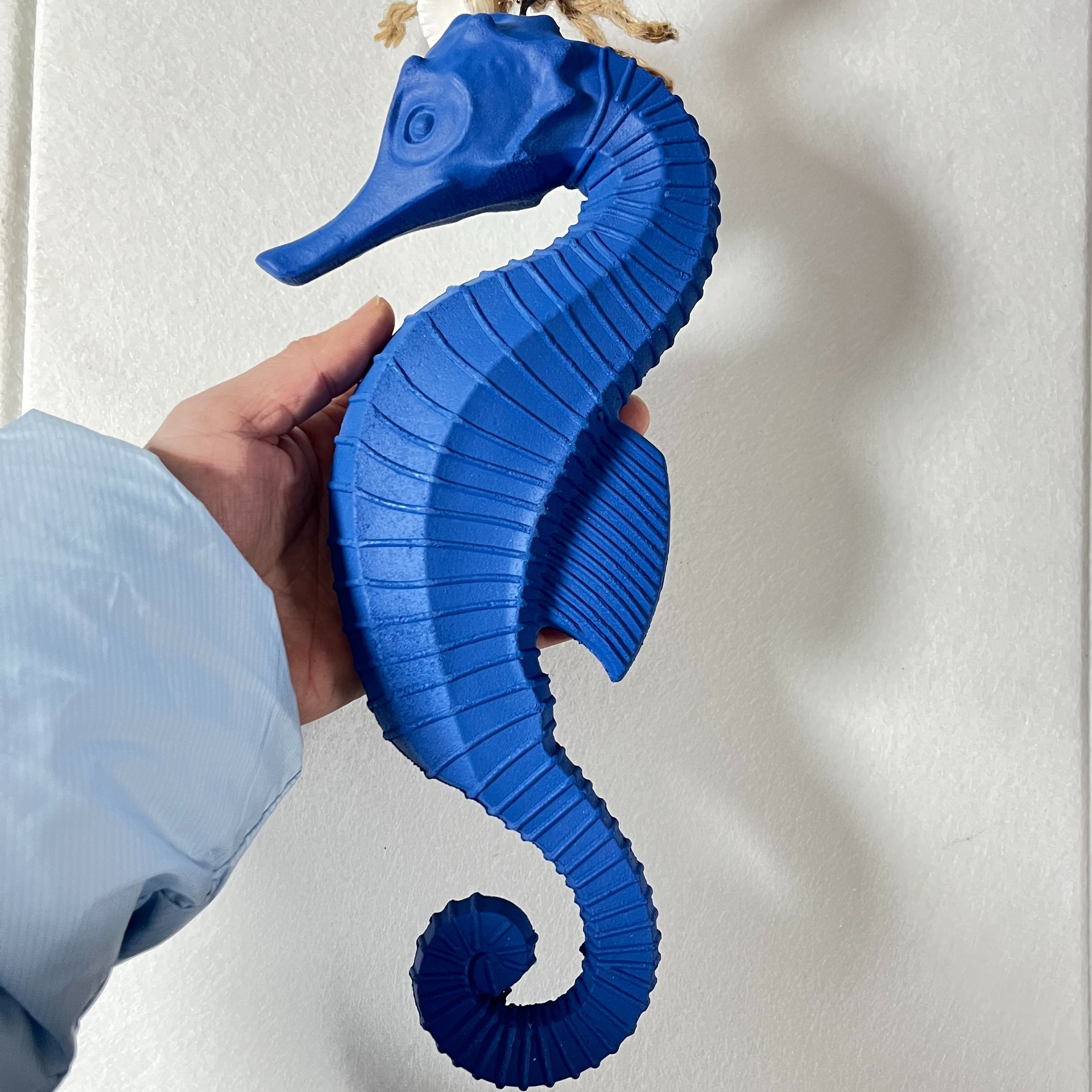 Transfronterizos nuevos 27CM estrella de mar de madera decoración de caballo de mar artesanía decoración de pared mediterránea viento marino