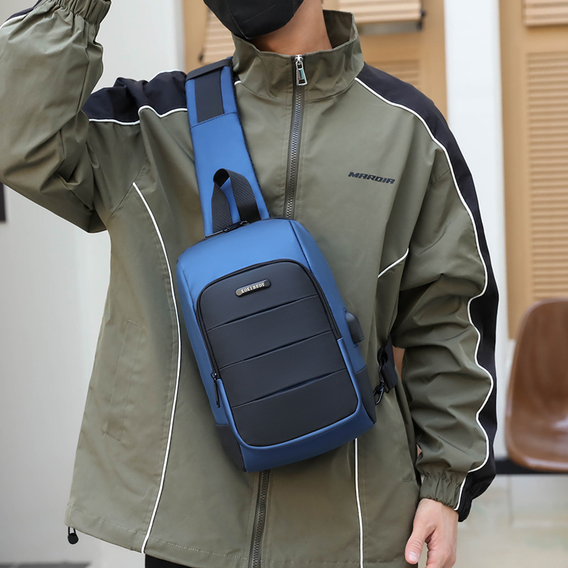 New chest Bag Men's messenger bag men's shoulder bag large capacity backpack waterproof bag men's bag cross-border foreign trade