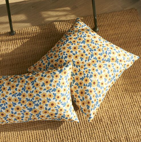Xuai's new pastoral style flower leaf water-proof pillowcase outdoor core-free pillowcase home decoration