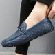 Live Fashion Brand Men's Shoes Top Layer Genuine Leather Men's Shoes Breathable Lazy Business Casual Slip-on Shoes British