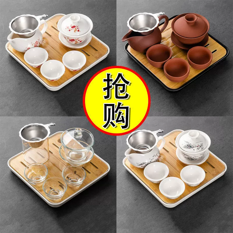 Чайный набор для дома, керамическая чайная чашка, заварник, полный комплект