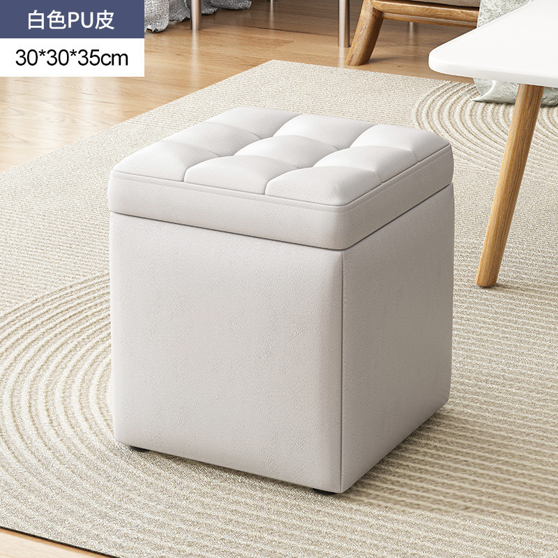 Taburete de almacenamiento, taburete de almacenamiento, puede sentarse en la puerta de la casa, probador de zapatos, banco de sofá pequeño, taburete de cambio de zapatos multifuncional