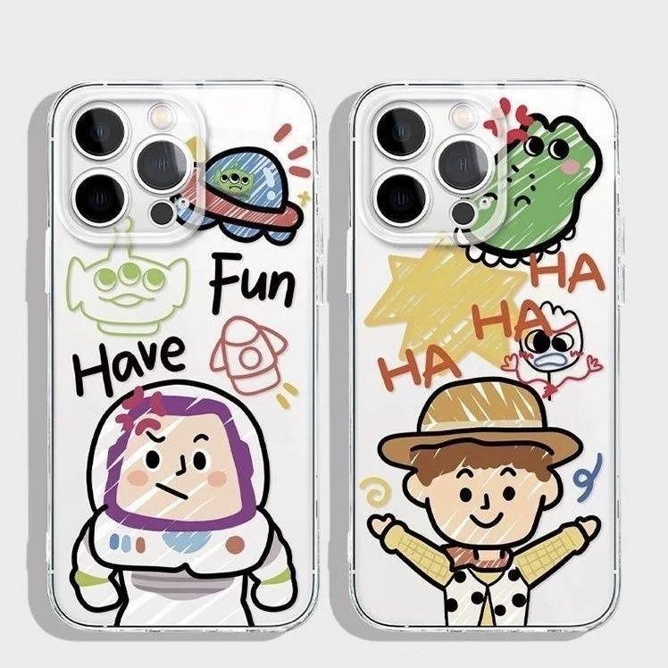 Весёлый граффити Базз Лайтер, подходит для iPhone15promax12 Apple 13 Xiaomi 14pro Huawei 16 новый X