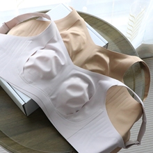 无痕内衣女大胸显小薄兔耳朵杯无钢圈零束缚软支撑聚拢大胸文胸