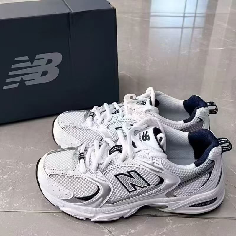 Popular N530 White Sneakers for Men and Women, Mesh Breathable Versatile Dad Shoes, Retro Running Casual Shoes for Couples Popular N530 White Sneakers for Men and Women, Mesh Breathable Versatile Dad Shoes, Retro Running Casual Shoes for Couples