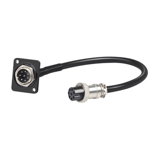 Aviation head D-type round hole metal eight-pin conference microphone belt line hand-in-hand male-to-female belt line module