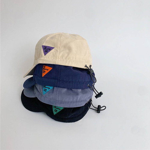 Baby hat spring and summer new style sun protection and sunshade for boys and girls, adjustable embroidered letter peaked cap, children's baseball cap