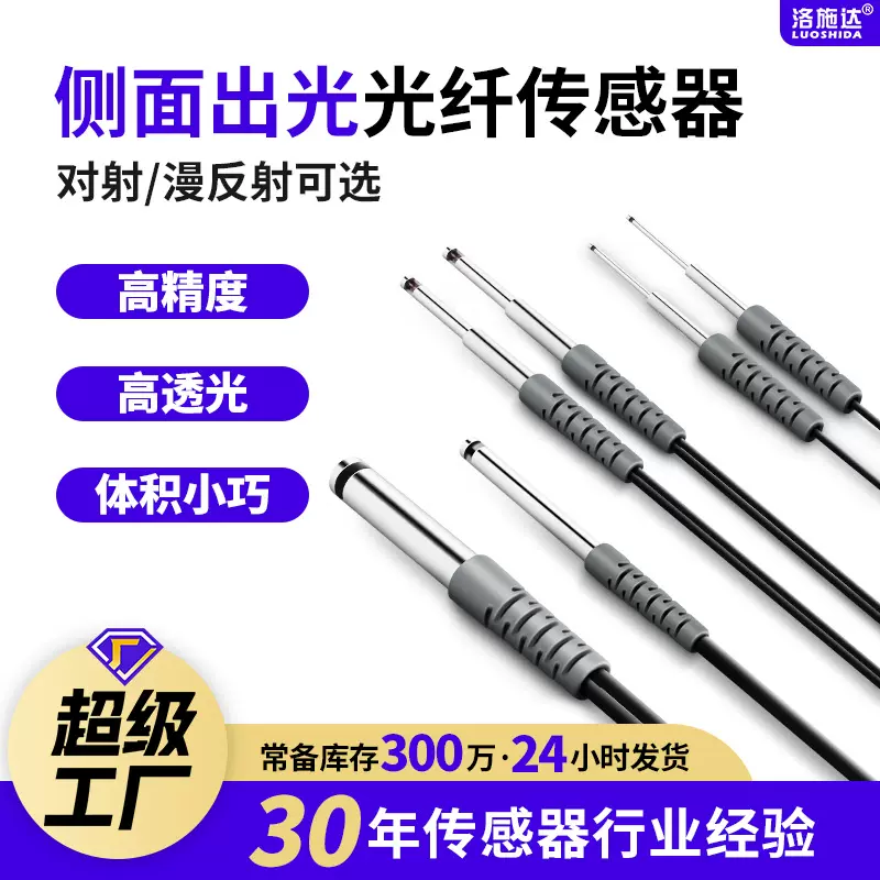 光纤传感器放大器侧面发光对射漫反射CR24L FU-31 FU-32 厂家直销