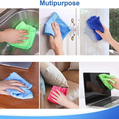 Cross-border best-selling ultra-fine fiber water-absorbent kitchen cleaning cloth home dishwashing cloth scouring pad car washing cleaning towel