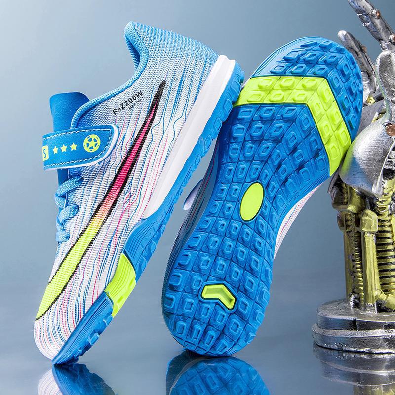 Zapatillas de Fútbol Infantiles Bajas de Caucho Antideslizante para Entrenamiento