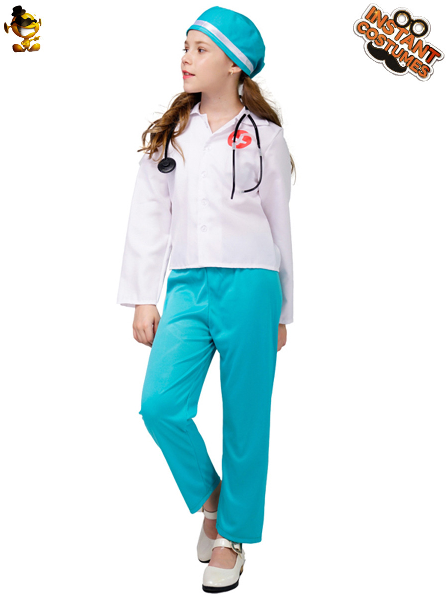 Nuevos niños doctor role play ropa niños de la Escuela Profesional experiencia médico ropa Cosplay