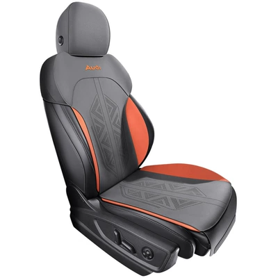 Seat Cushion Cover, Customized All-Inclusive – Modelə uyğun (Original) oturacaq örtükləri - zfl-yao-orange-gray-single-seat-111