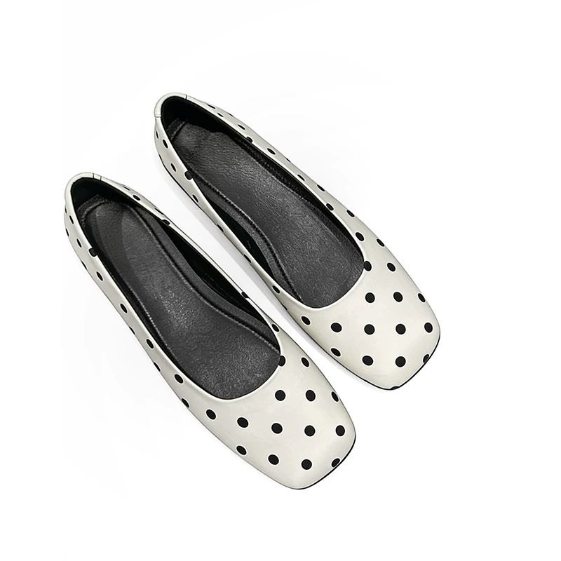White polka dots