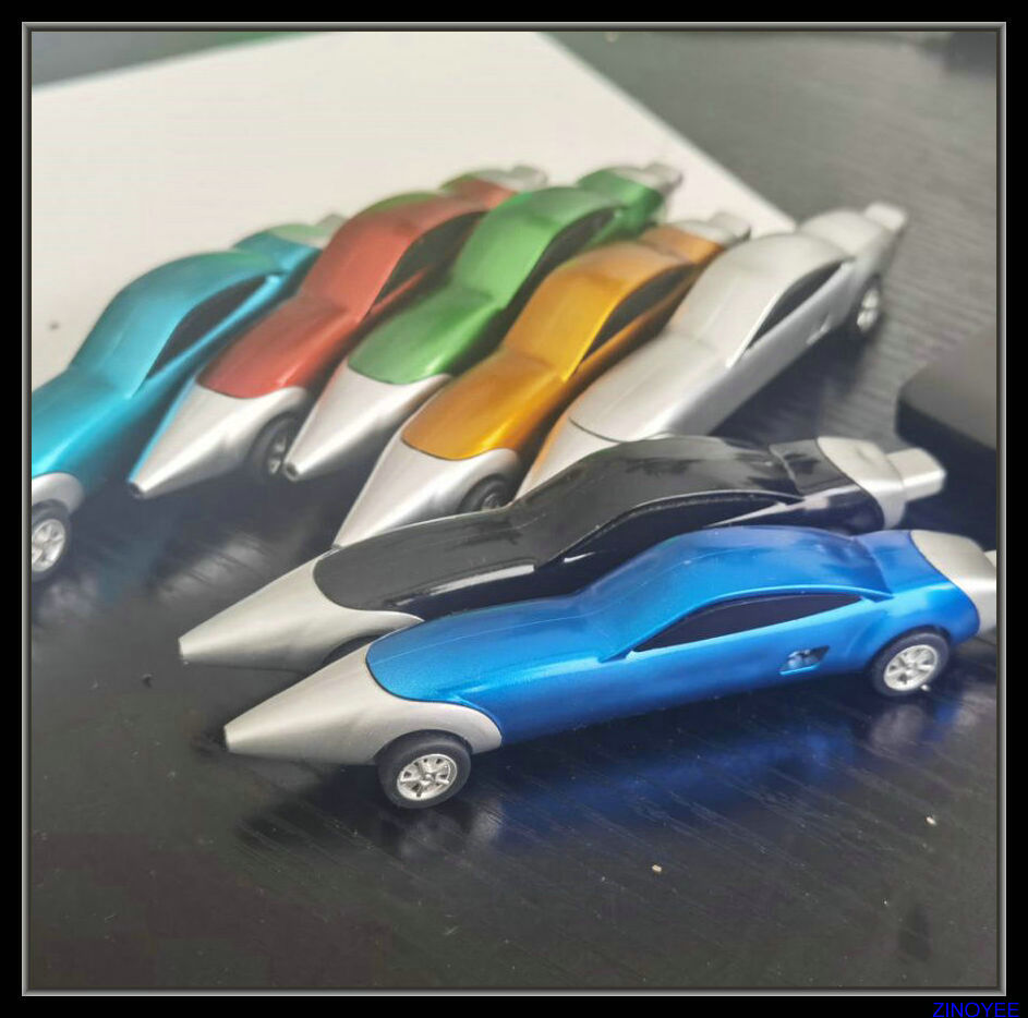 Mini pen coche juguetes para niños fuente de la industria de la pista forma de la imagen realista del bolígrafo de dibujos animados del neumático