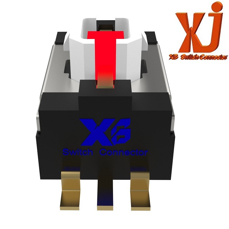 直供轻触开关贴片 带红色LED灯 六脚贴片轻触开关 自复位轻触开关