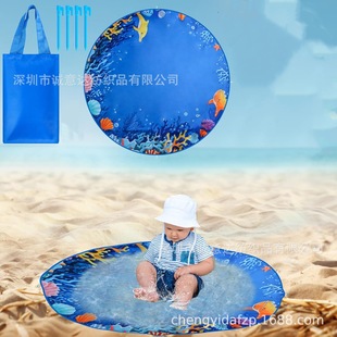 Amazon Cross-Border Outdoor Seaside Beach Pool Cloth Children's Pool Blanket Waterproof Portable Bag Vacation Picnic