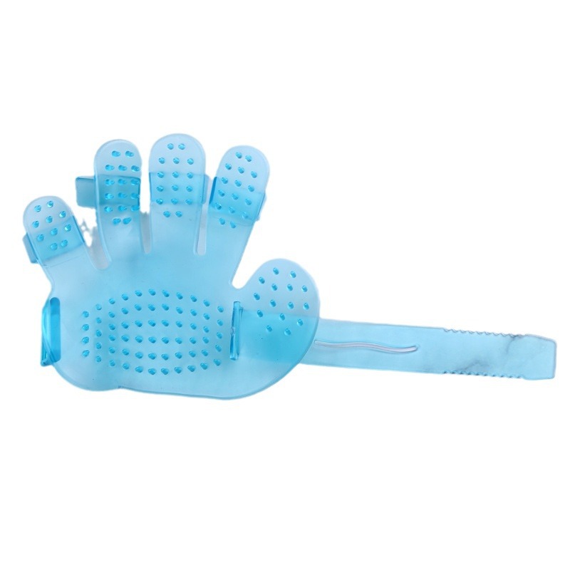 Venta directa de fábrica de guantes de baño para mascotas Cepillo de guantes de cinco dedos para perros Cepillo de masaje Peine para mascotas Productos de limpieza para gatos