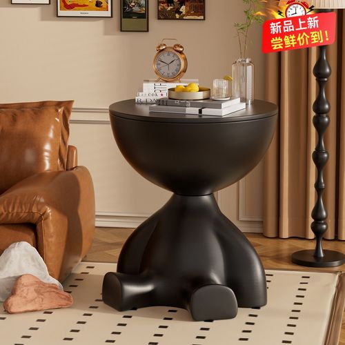 Minimalist corner stand, movable accent piece, coffee table, small apartment living room table, side table, unique and quirky nightstand