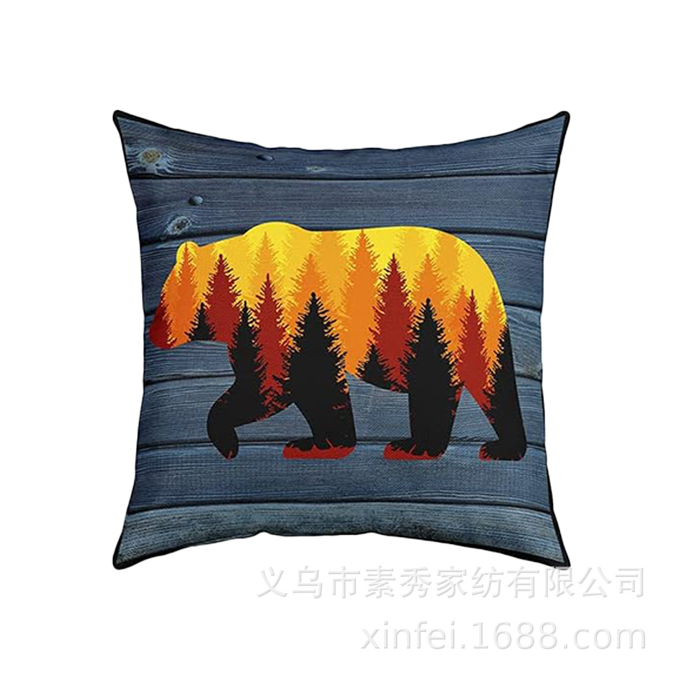 Transfronterizo amazónico Xiyin yak highland ganado animal sofá sala de estar respaldo decoración almohada abraza almohada cubierta de cojín image 42